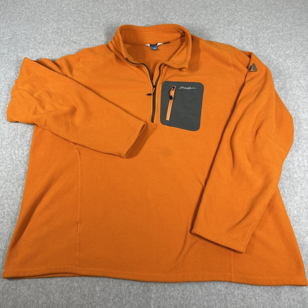 Eddie Bauer Men's First Ascent Fleece 1/4 zip Pullover Chest Pocket T3XL